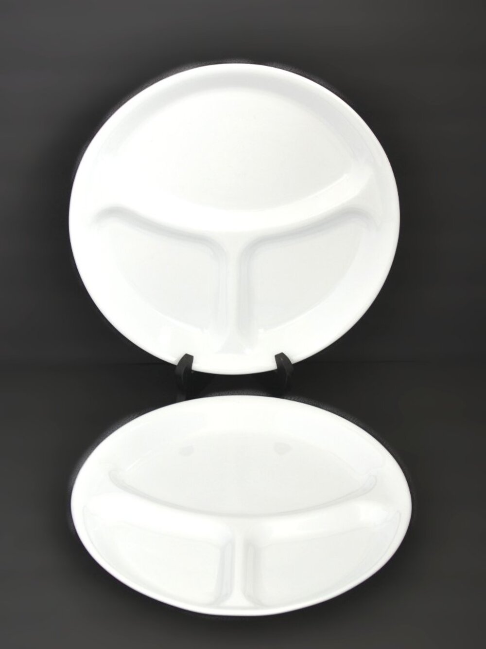 Corelle Winter Frost White 3-Section Dinner Plates